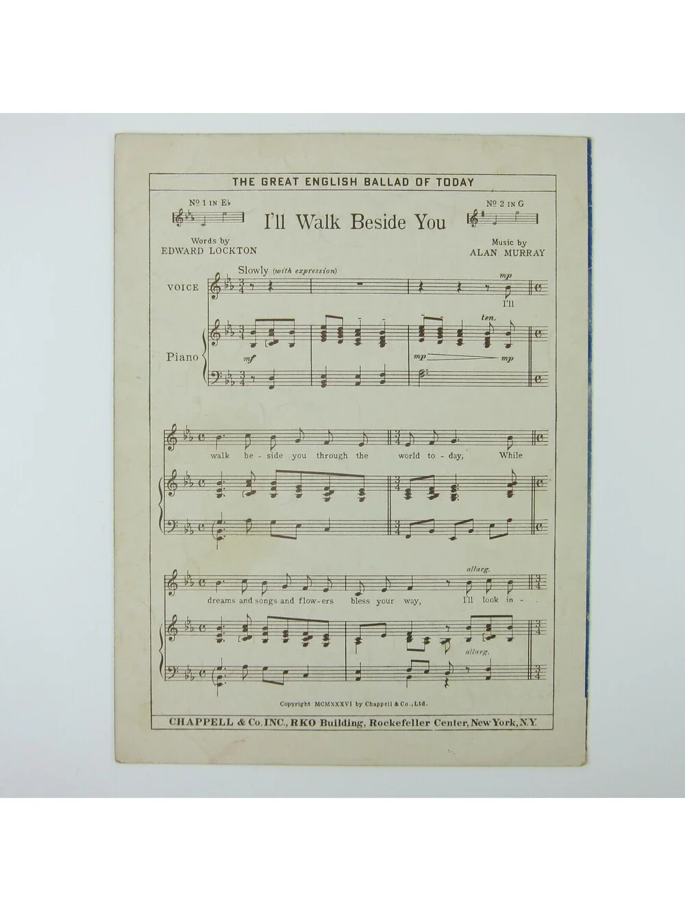 Sheet Music The Bombardier Song Lorenz Hart Richard Rodgers WWII Vintage 1942